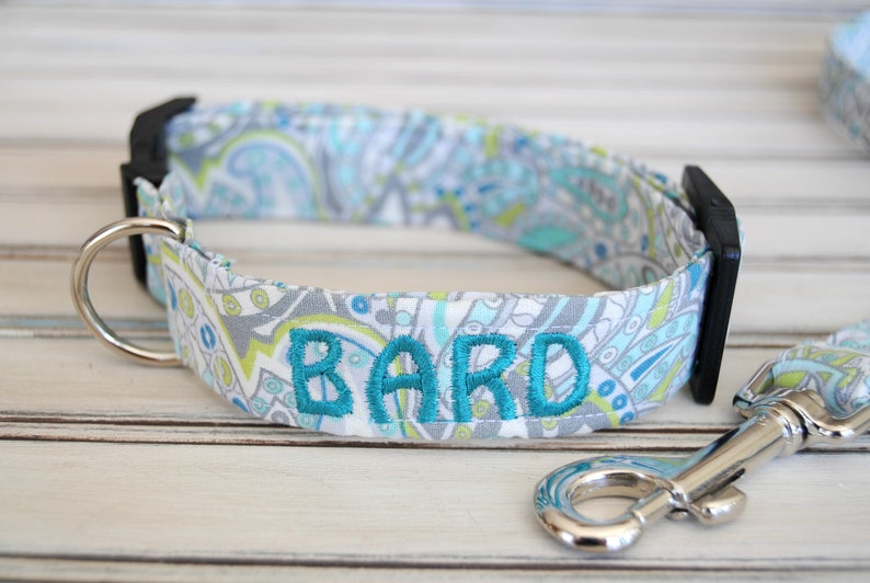 Dog Collar Personalized Collar With Name Collar Bow Tie Etsy