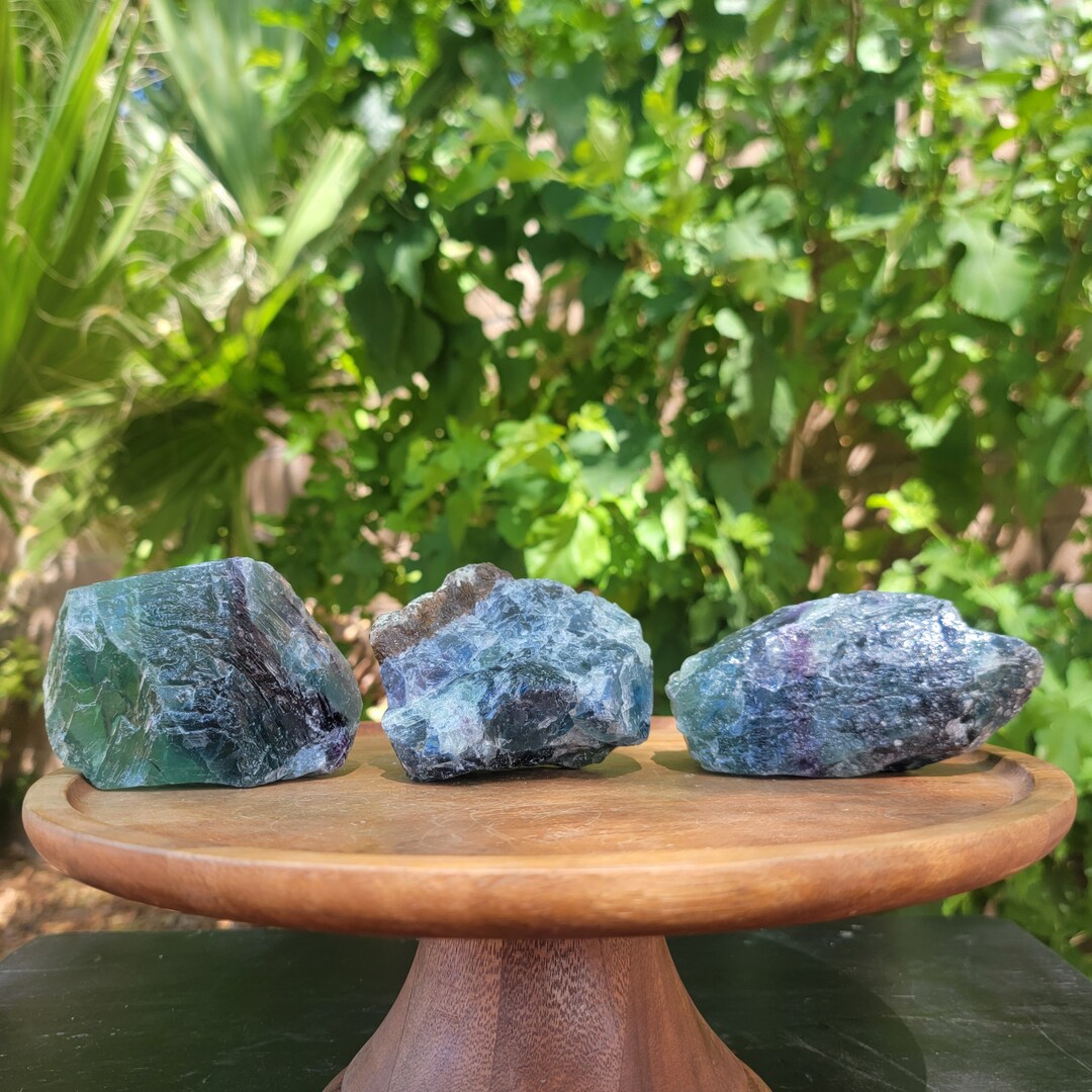 Raw Ruby Flo Rite Raw Fluorite Chunks - Etsy