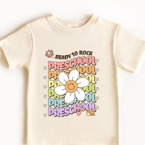 Girl Preschool Shirt, Pre K Shirt, Hello Preschool Tshirt, Girls First Day of School Tee, PreK T-shirt, Cute Retro Back to School T-shirt