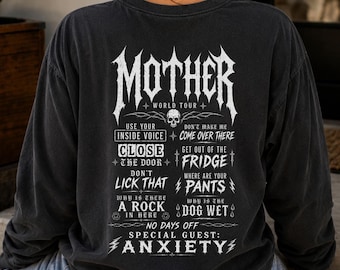 Mother Comfort Colors Long Sleeve Shirt, Motherhood Shirt, Funny Alternative Cool Mom Tee