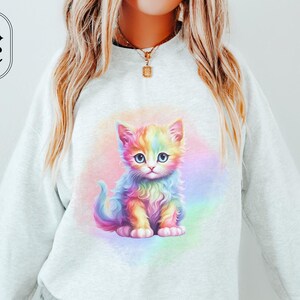 Kitten crewneck on sale