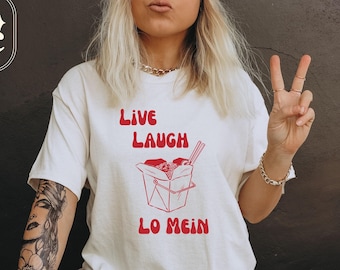 Downtown Girl Shirt, Gen Z Shirt, Brunch Shirt, Ramen Shirt, Chinese Food T-shirt, Lo Mein Tshirt, Funny Foodie Tee, Vegan Dumpling Shirt
