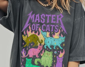 ウィムゴス キャットラバー Tシャツ：ヘビーメタル パステルゴス コンフォートカラー Tシャツ