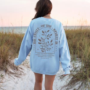 Fruits of the Spirit Sweatshirt, Christian Sweater, Spiritual Gift, Boho Christianity Crewneck, Love Like Jesus, Made to Worship Sweatshirt, Inspirational Sweatshirt, Fruit of the Spirit Shirt, Trendy Christian Crewneck, Galatians Crewneck