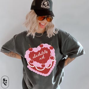 Coquette Valentine Shirt, Pink Cake Tshirt, Comfort Colors, Sassy Spicy Tee, Fun Anti Valentines Shirt, Womens Trendy Shirt, Best Bitch Gift, Valentins Day Shirt, Galentines Gift, Oversized Shirt, Cherries Shirt