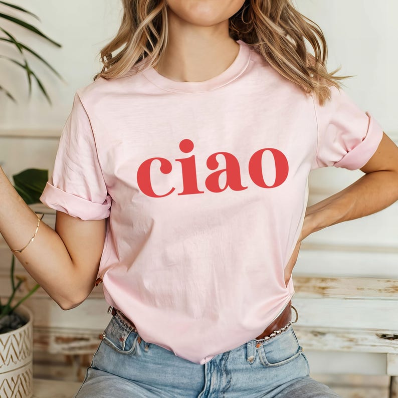 Ciao Shirt,
Chic Downtown Girl,
Italia Theme Gift,
Cute Preppy Tshirt,
Cool Minimalist Tee,
Trendy Womens Shirt,
Italian Shirt,
Ciao Bella Shirt,
Retro Italia Shirt,
Vintage Inspired Tee,
Ciao T-shirt,
Fashion Ciao Shirt,
2xl 3xl 4xl 5xl