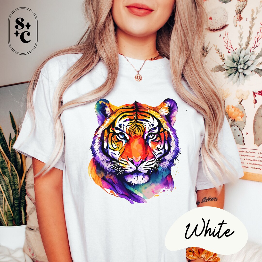 Tiger Face Shirt, Year of the Tiger, School Mascot Tshirt, Tigers ...