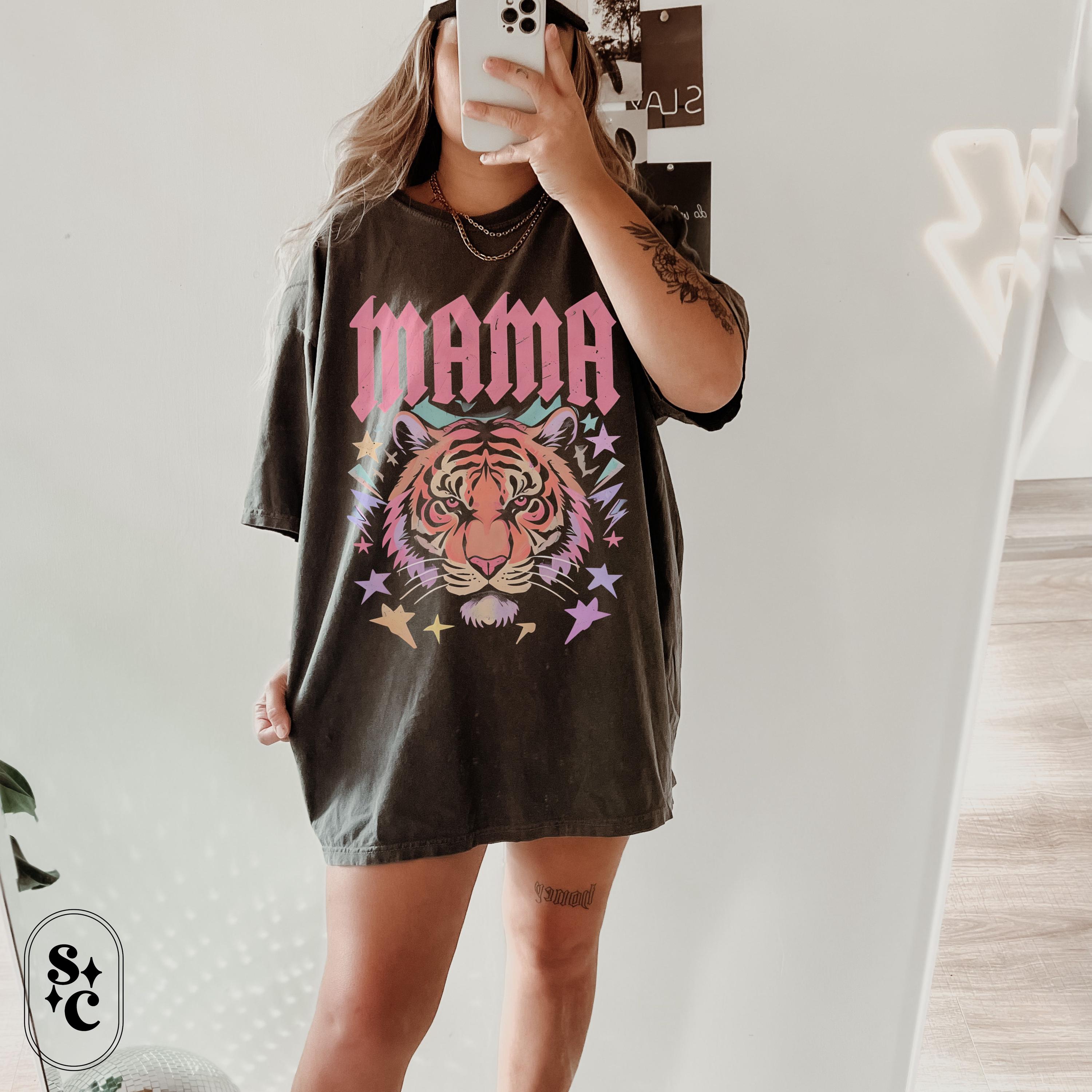 Mama Tiger Shirt, Badass Mom Tshirt, Rebel Mama Tee, Wild Mom T-shirt, Cool Mom Shirt, Comfort Colors, Powerful Mom Shirt, Mama Bear Shirt