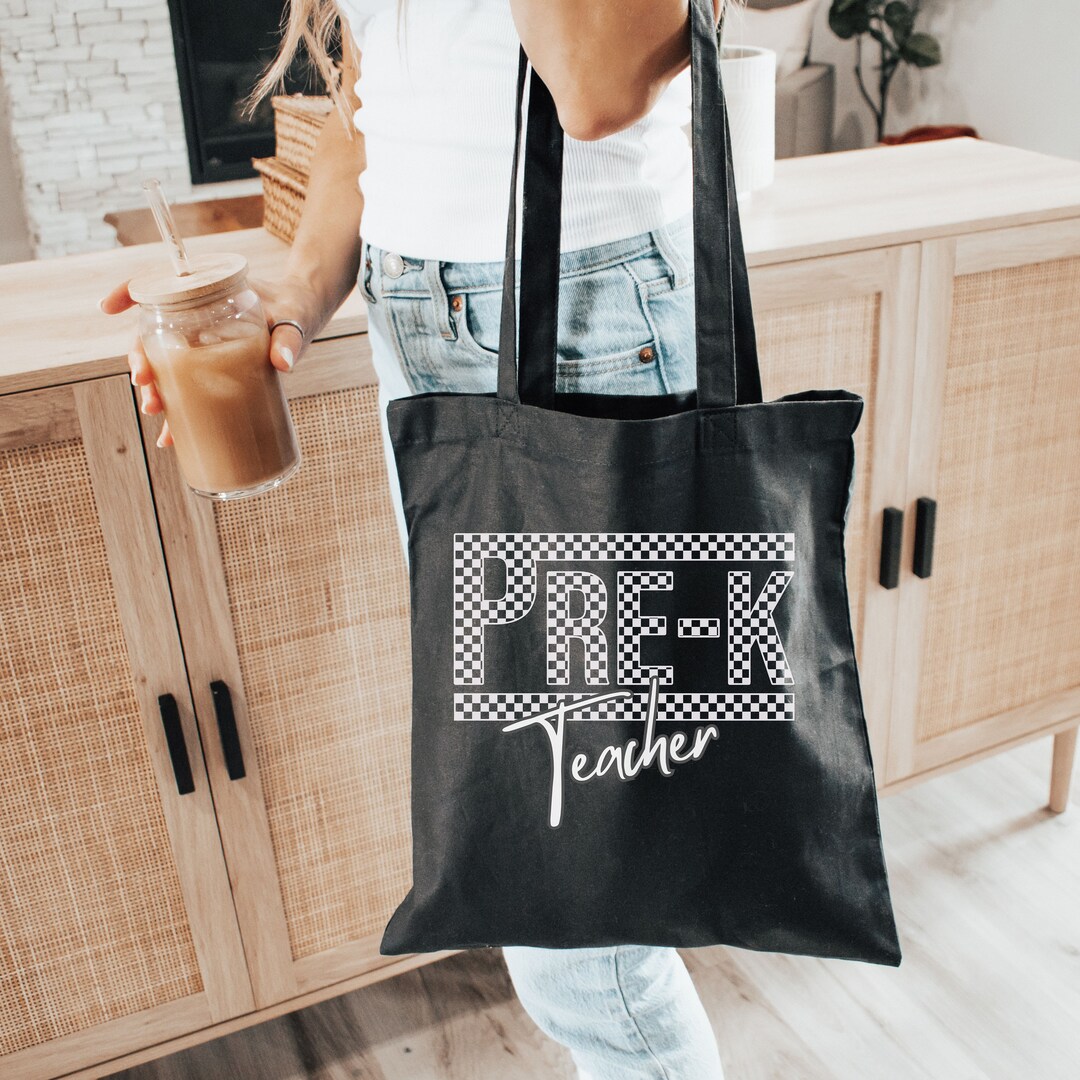 CafePress Preschool Teacher Gift Tote Bag - Natural Canvas Reusable Shopping Bag With Fun Graphic - View #7