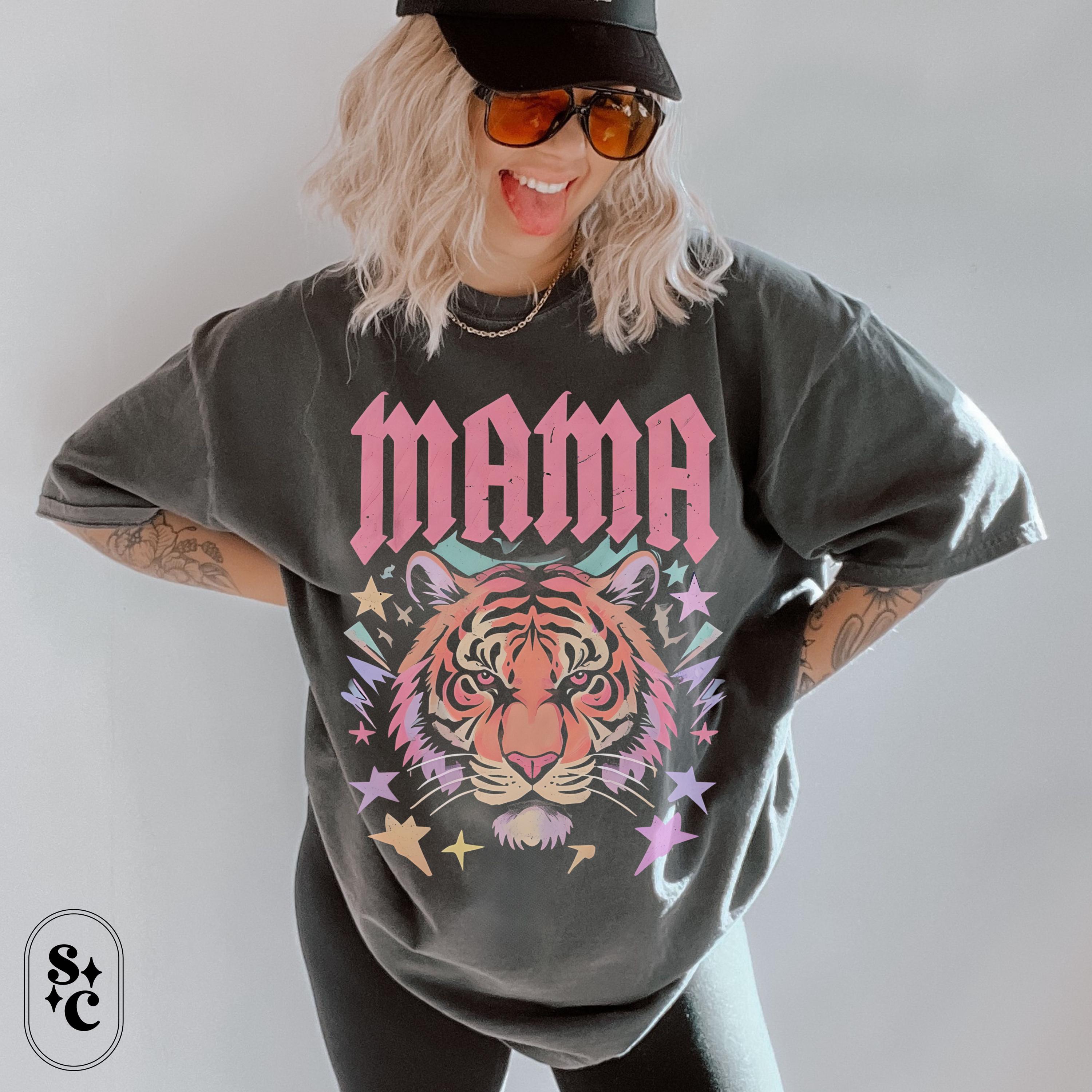 Mama Tiger Shirt, Badass Mom Tshirt, Rebel Mama Tee, Wild Mom T-shirt, Cool Mom Shirt, Comfort Colors, Powerful Mom Shirt, Mama Bear Shirt