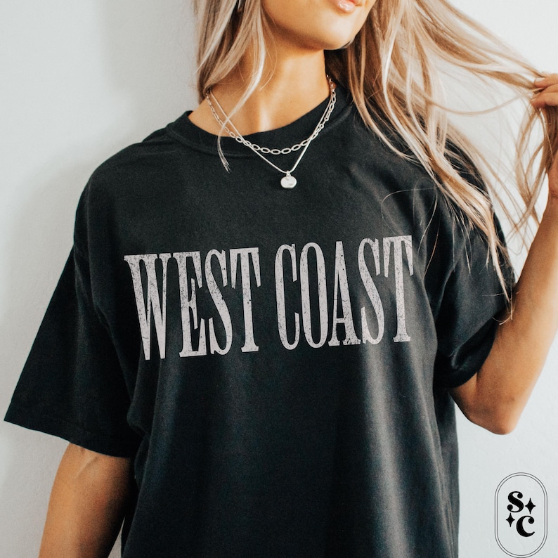 West Coast Shirt, Comfort Colors, Downtown Girl, Trendy Aesthetic Tshirt, Best Coast Tee, West Coast Travel Gift, California Adventure Shirt, Girls Trip Shirt, Oversized Shirt, Seattle Shirt, West Coast Tshirt