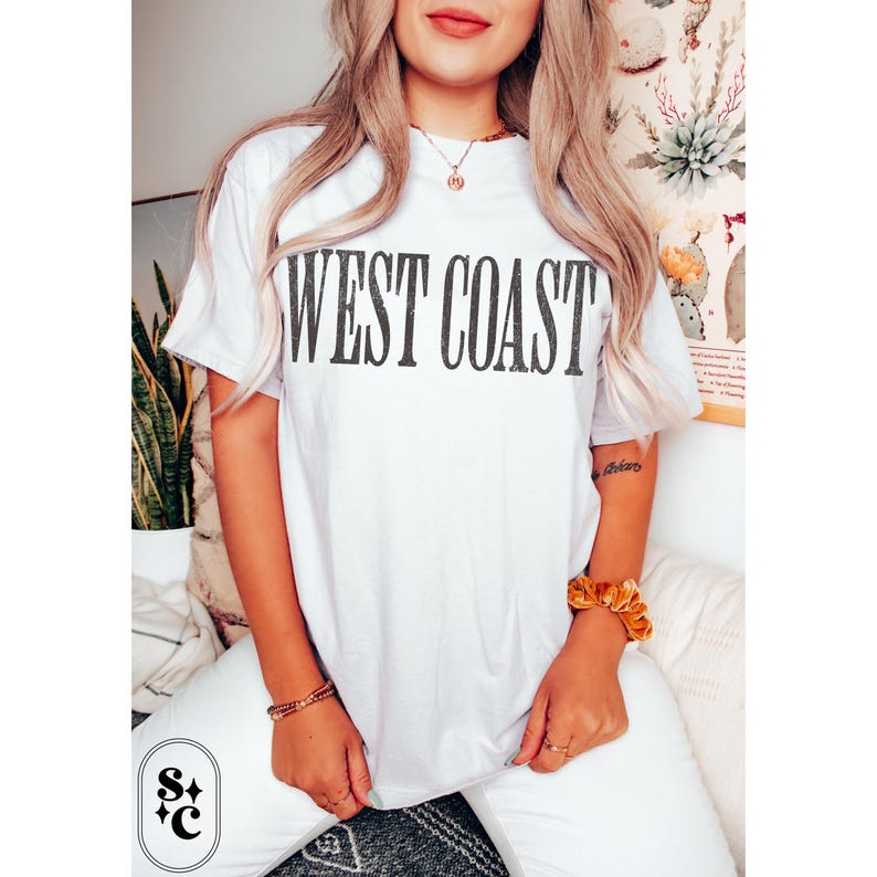 West Coast Shirt, Comfort Colors, Downtown Girl, Trendy Aesthetic Tshirt, Best Coast Tee, West Coast Travel Gift, California Adventure Shirt, Girls Trip Shirt, Oversized Shirt, Seattle Shirt, West Coast Tshirt