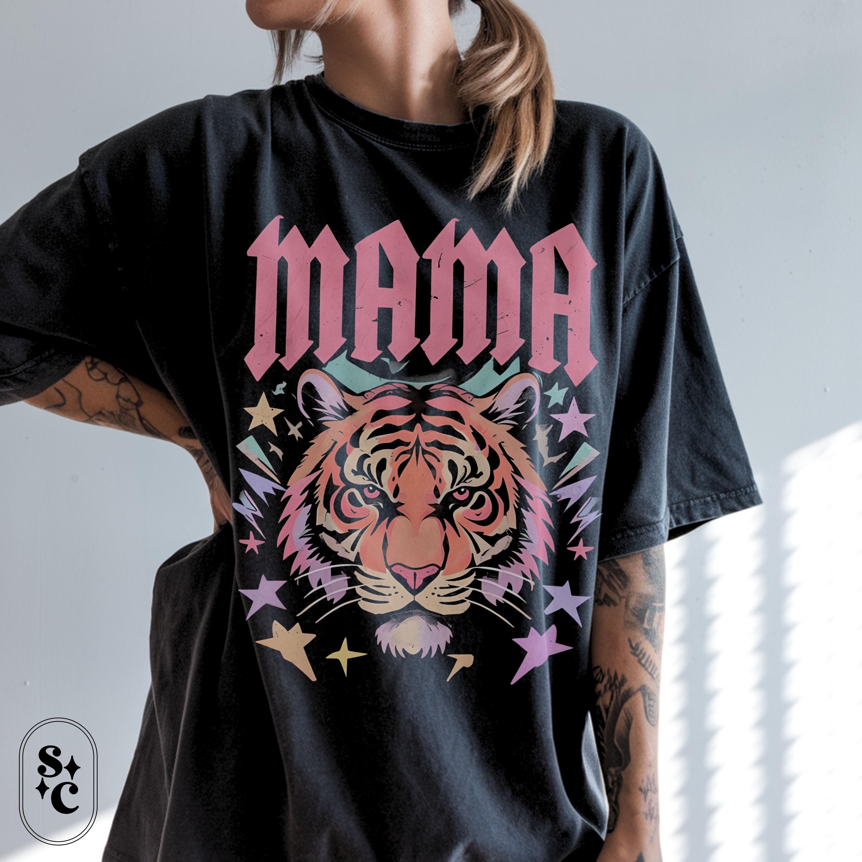 Mama Tiger Shirt, Badass Mom Tshirt, Rebel Mama Tee, Wild Mom T-shirt, Cool Mom Shirt, Comfort Colors, Powerful Mom Shirt, Mama Bear Shirt