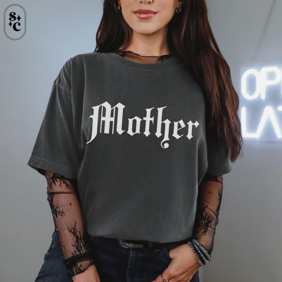 Rocker Mom Shirt, Witchy Mama Shirt, Gift for Goth Mommy, Spooky Mom Tee, Rebel Mother Tshirt, Punk Rock Metal ALT Shirt, Comfort Colors