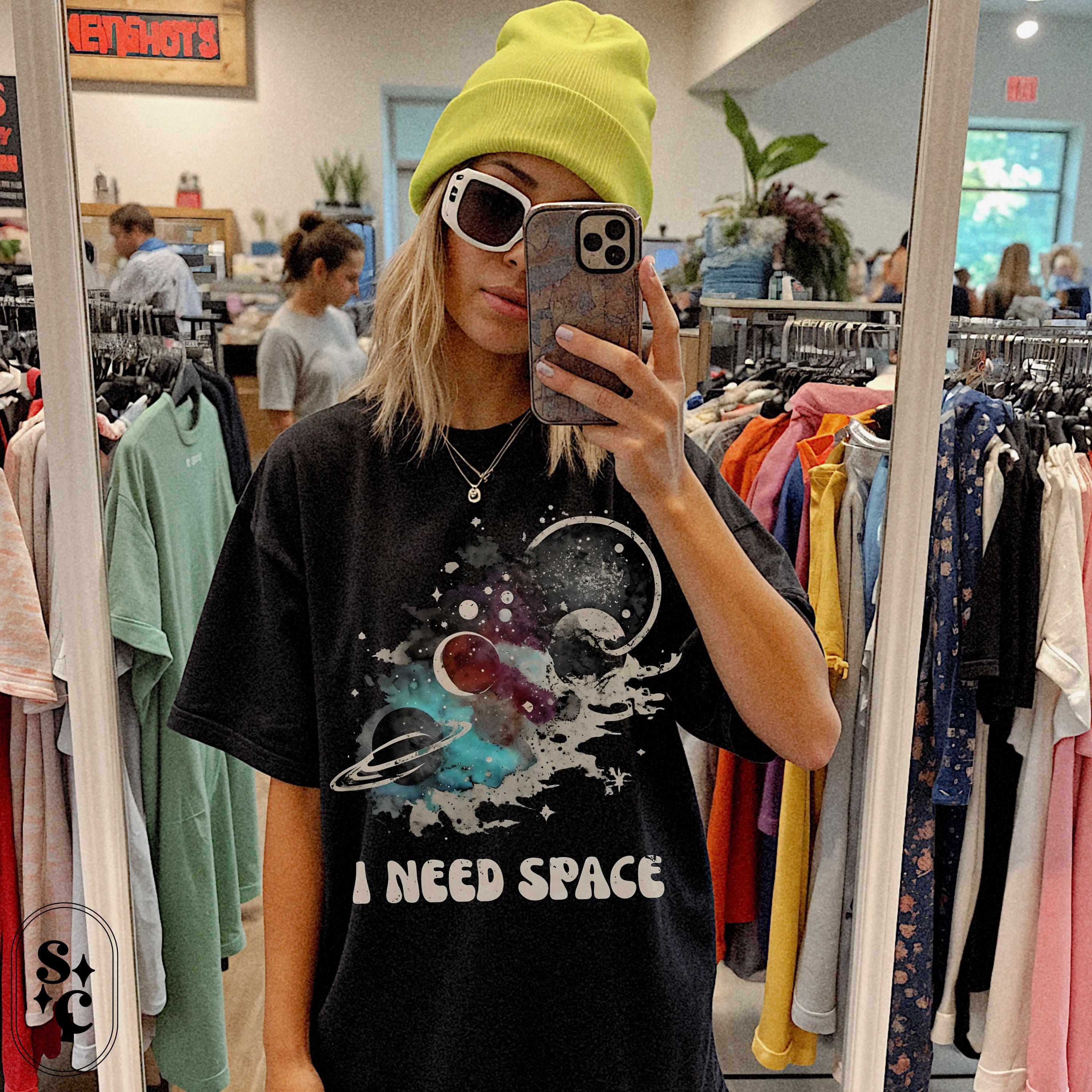 Space Shirt, Introvert Tshirt, Celestial Shirt, Galaxy T-shirt, Outer Space Tee, I Need Space Shirt, Comfort Colors, Fantasy Planet Shirt