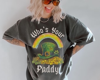 Funny St Patricks Day Shirt, St Paddys Day Tshirt, Trendy Comfort Colors, Saint Patricks Day T-shirt, Irish Shamrock Tee, St Pattys Day Gift