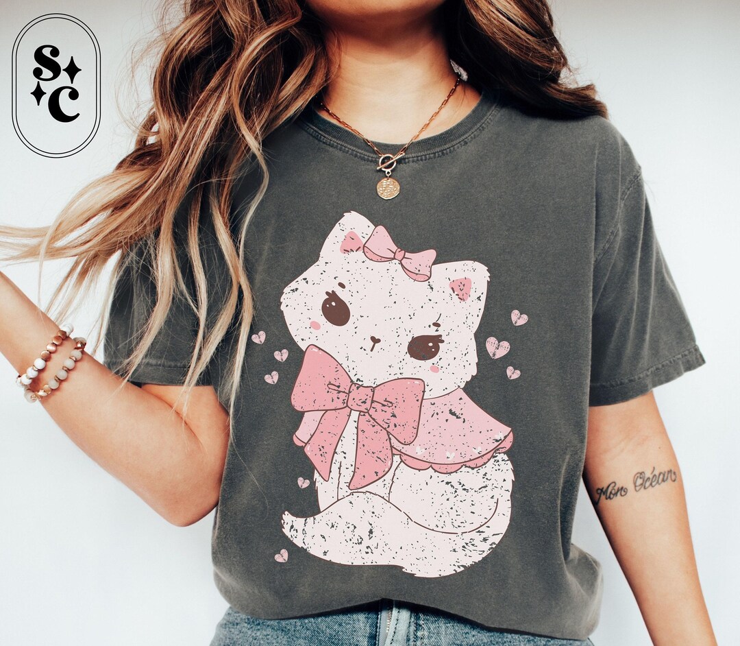 Gemma | Women's Cute Kitten Art Print Shirt