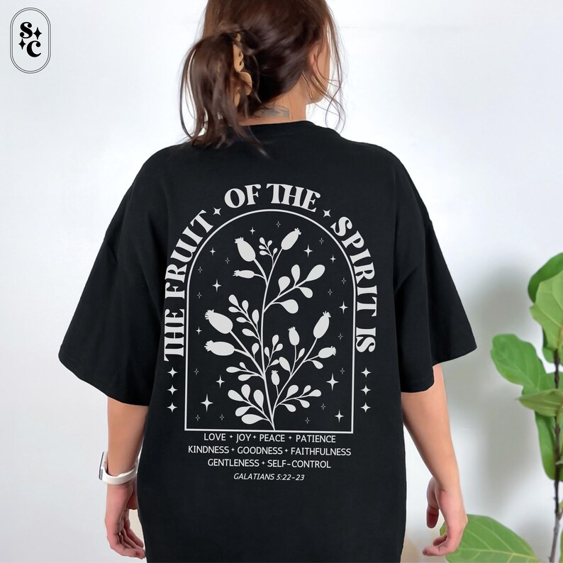 Fruits of the Spirit Shirt, Spiritual Comfort Colors, Love Like Jesus, Christianity Gift, Galatians Christian Tshirt, Made to Worship Tee, Comfort Colors, Trendy Christian Tee, Bible Study Shirt