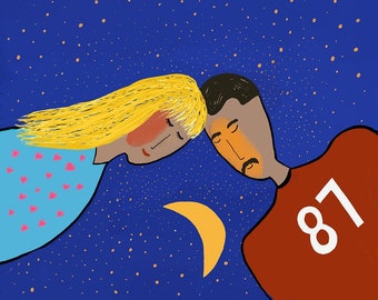 Travis and Taylor with Moon and Stars