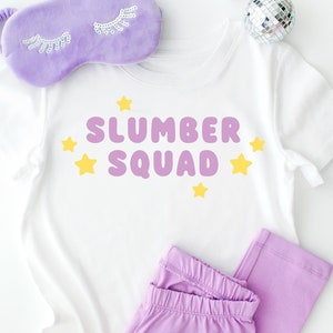 Matching Sleepover Shirts SVG / Slumber Squad SVG / Sleepover SVG / Sleepover Birthday Party