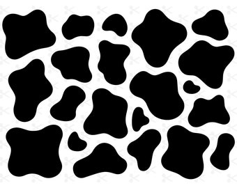 Individual Cow Spots SVG JPG AI / Cute Cow Spots / Cow Spot Cut File / Cow Spot Pattern / Cow Spot Decor / Silhouette / Cricut