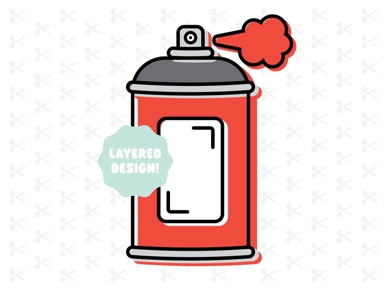 Spray Paint Can Svg Png Jpg Eps Pdf Dxf Ai / Graffiti Can / Aerosol ...