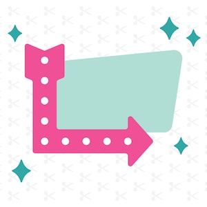 Retro Sign Svg Png Jpg Eps Pdf Dxf Ai / Placa Vintage Em Camadas / Placa De Neon Em Branco / Clipart / Download Digital / Silhueta / Cricut