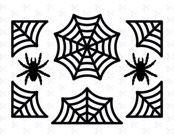 Web Bundle SVG / Spider Web / Half Spider Web / Corner Spider Web / Spider SVG / Spooky Web / Spider Web Bundle