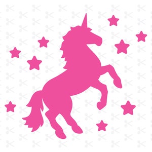 Unicorn Outline Svg Eps Png Dxf Jpeg Ai / Magical Unicorn / Unicorn Horse Outline / Clipart / Digital Download / Silhouette / Cricut