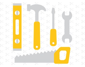 Gelaagde gereedschappen SVG / gereedschapsbundel / bouwfeest / monteur SVG / gereedschapskist / houtbewerkings-SVG / gereedschapsriem