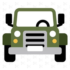 Vehículo todoterreno SVG, PNG, Jpg, Eps, PDF, DXF, Ai / 4x4 / ATV / Auto de aventura / Camión de safari / Clipart / Descarga digital / Silueta / Cricut