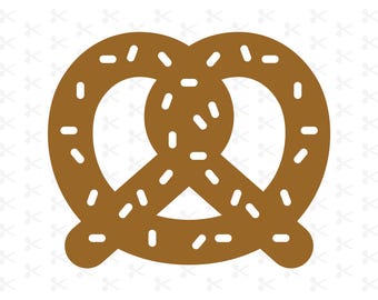 Cute Pretzel Svg Png Jpg Eps Pdf Ai / Salty Snack / Soft Pretzel / Oktoberfest / Clipart / Digital Download / Silhouette / Cricut
