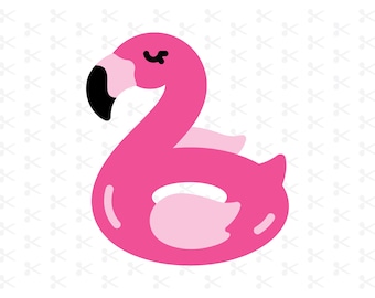 Flamingo Pool Float Svg Png Jpg Eps Pdf Ai / Flamingo Float / Zomer Floaty / Pool Float Clipart / Digitale Download / Silhouet / Cricut
