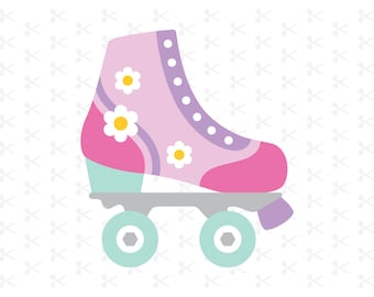 Groovy rolschaatsen Svg Png Jpg Eps Ai / Retro rolschaatsen / rolschaatsen gesneden bestand / silhouet / Cricut / rolschaatsen clipart