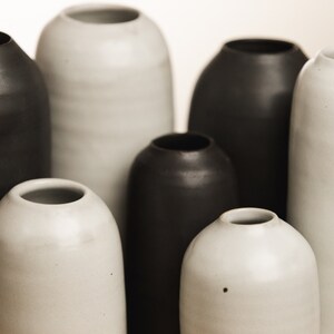 Small Ceramic Vase - Ceramic Vase - Handmade Vase - Black Vase - Wedding Centerpiece - Desi Murphy Pottery