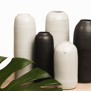 Small Ceramic Vase - Ceramic Vase - Handmade Vase - White Vase - Wedding Centerpiece - Desi Murphy Pottery