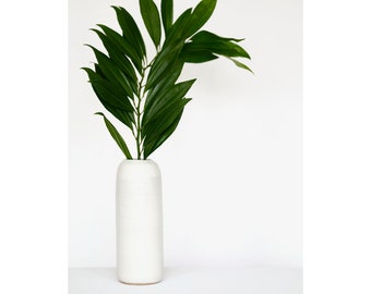 Medium Ceramic Vase - Ceramic Vase - Handmade Vase - White Vase - Wedding Centerpiece - Desi Murphy Pottery
