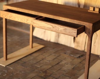 Mid-Century Modern Writing Desk with Drawers