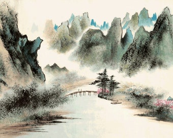 chinese painting etsy
