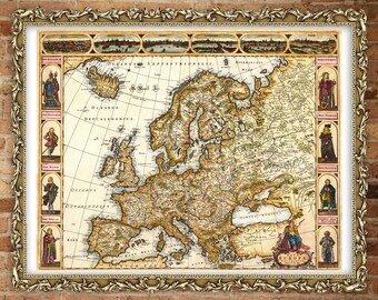 Norse Mythology Map of Yggdrasil With Asgard and Midgard Fine Art Print ...