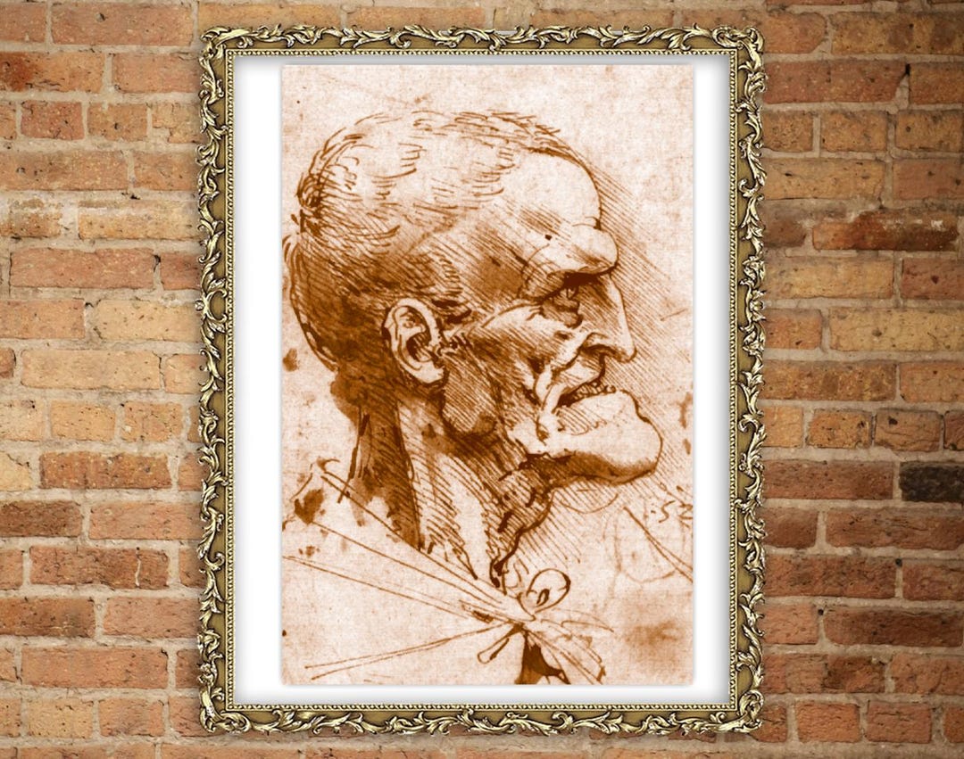Grotesque Drawings European Art, Leonardo Da Vinci, Da Vinci Drawings, Paintings ...