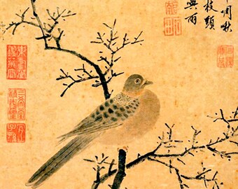 Shen Zhou,Chinese lotus,Chinese Flower Paintings,Vertical Narrow Art,large wall art,framed wall art,canvas wall art,M741