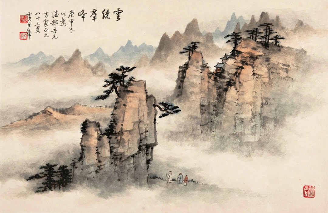 Chinese inkwash painting : r/midjourney