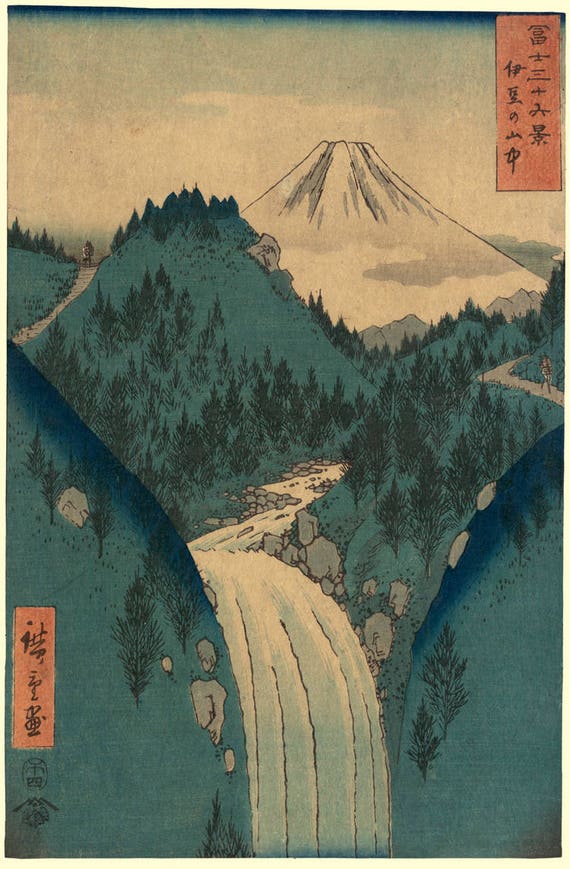 3 Reproduktion Japanische Holzschnitt Fuji Snow Szenen Ansichten Drucke Pictures 