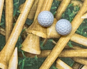 Small Golf Stud Earrings