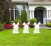 Easter Bunnies Outdoor Lawn Sign Set, Personalized Name Baby Chicks Yard Celebration Art Cutout, Custom Garden Card Decoration, Grandma Gift 