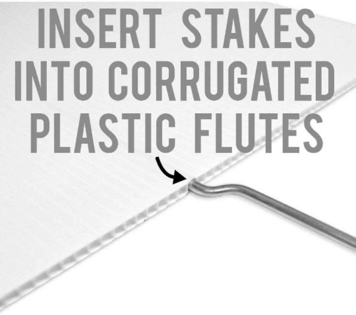 Patriotic Star Yard Signs Set of 8 Blue White and Red Star Etsy