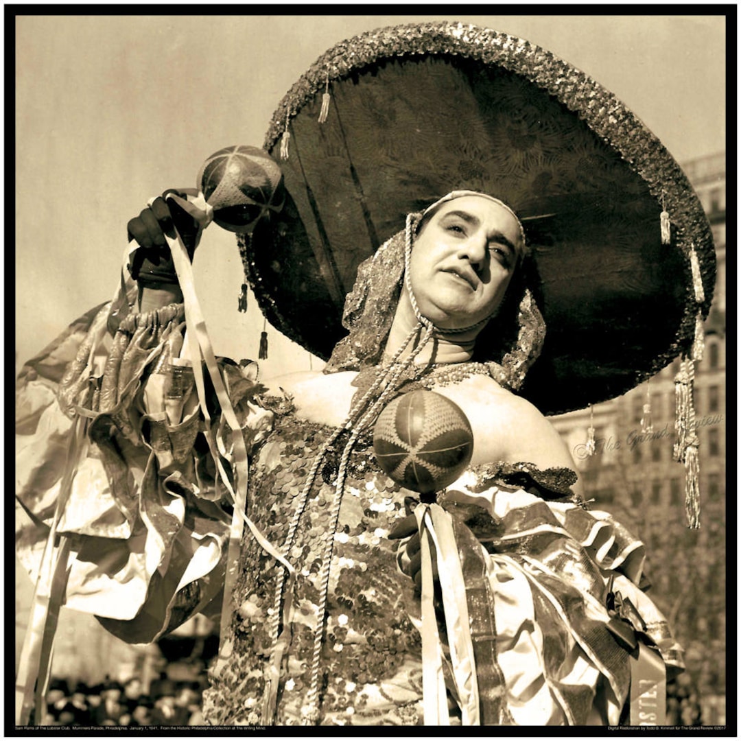 12x12 PHILADELPHIA MUMMERS PARADE 1941, Sam Parris, With the Lobster