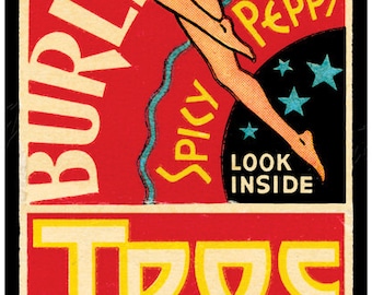 Vintage Philadelphia Print - The Troc - Burlesque House - Vaudeville - Spicy - Peppy - Leggy - TROCADERO