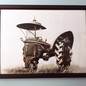 RADEBAUGH, A Great Decorative Print FFA-Future Farmers of America Legendary Futurist Imagineer Arthur Radebaugh Tractor of Tomorrow image 2